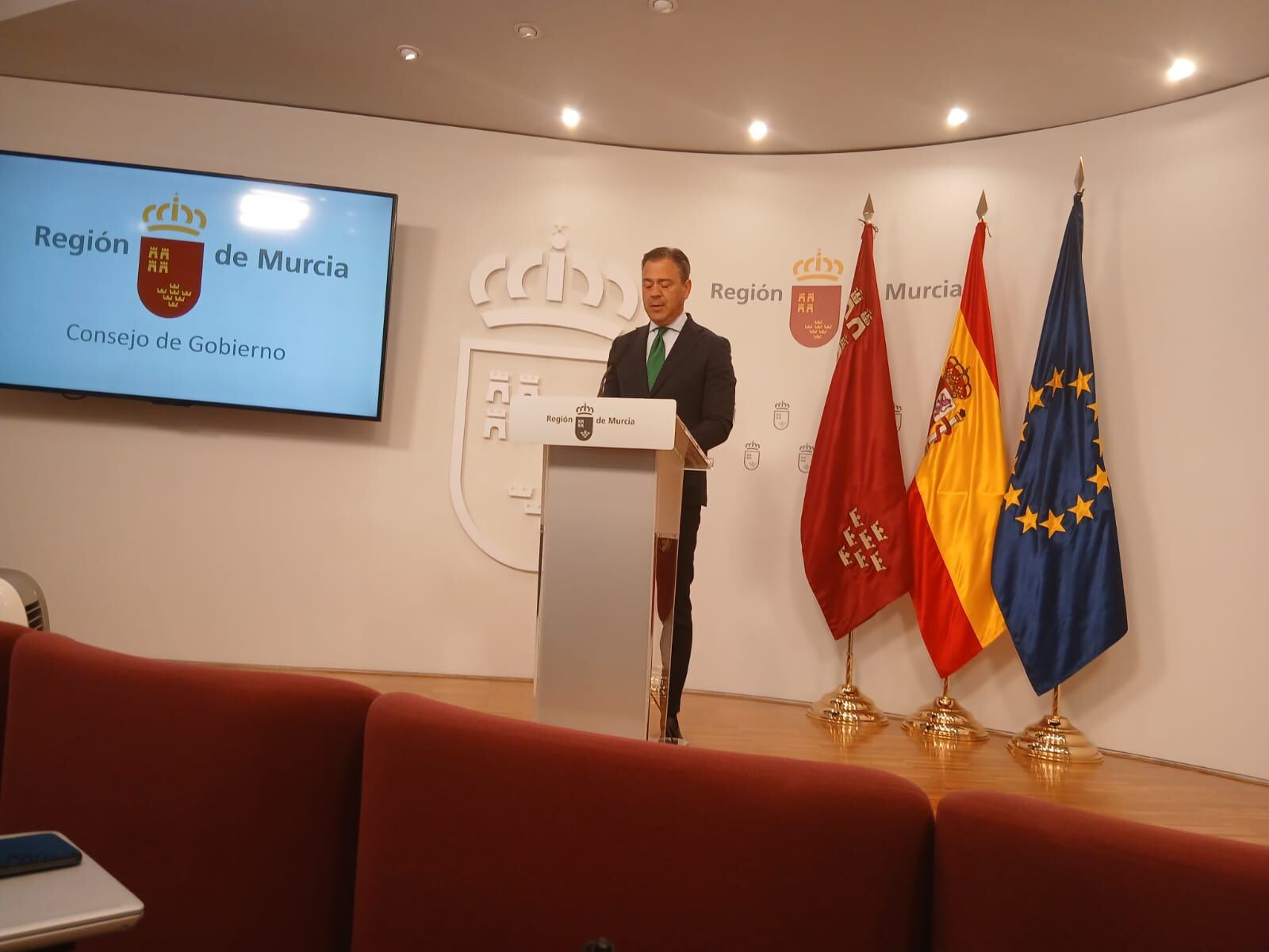 El portavoz del Gobierno murciano, Marcos Ortuño