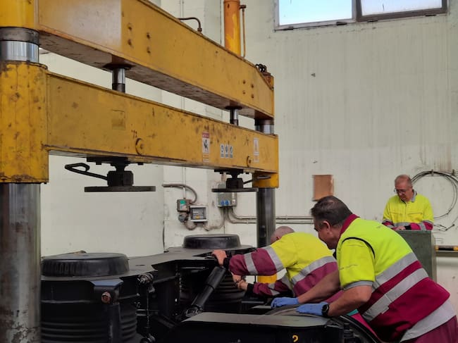 Los trabajos se realizan aprovechando la parada invernal del servicio