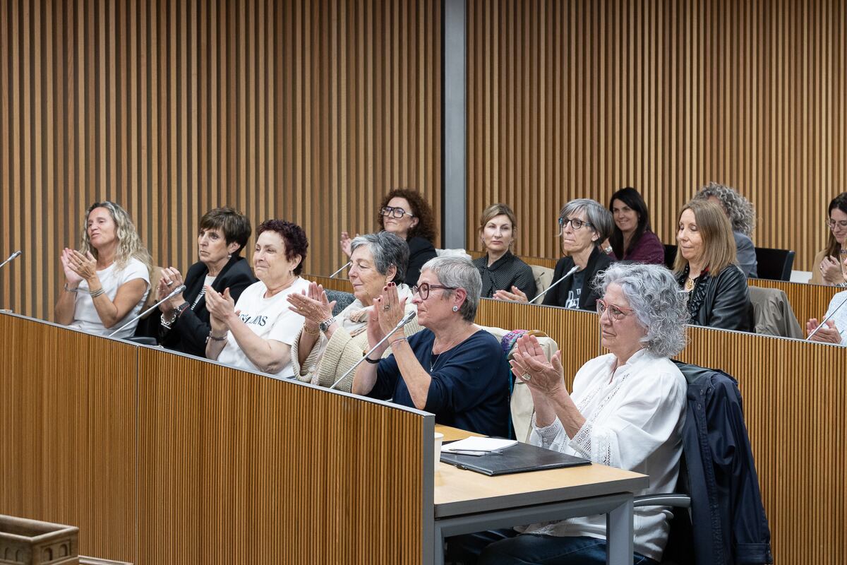 Un moment de l'assemblea de constitució de la Xarxa de dones parlamentàries aquest dilluns al Consell General.