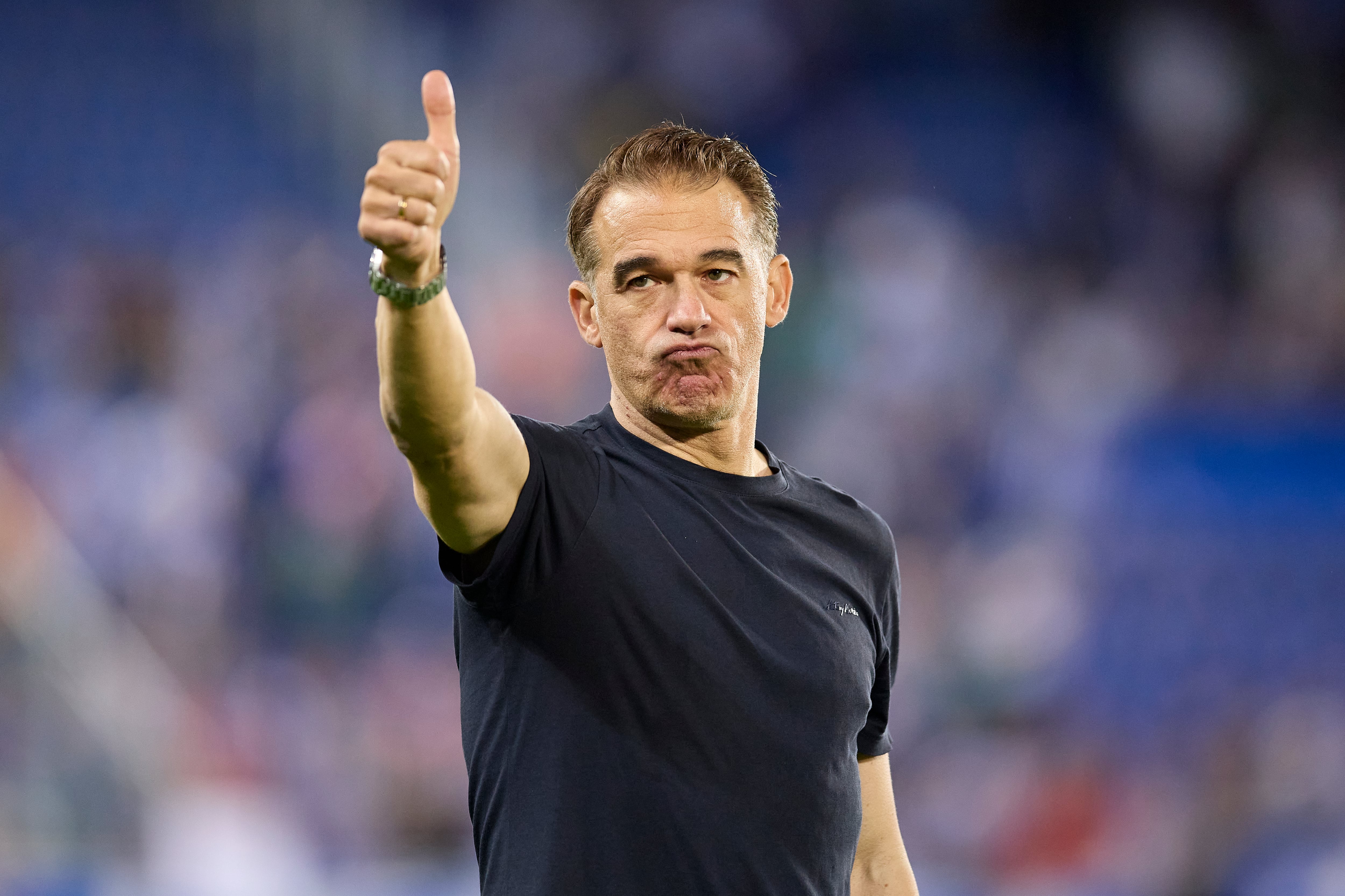 Luis Garcia Plaza, entrenador del Deportivo Alavés. (Photo by Ion Alcoba Beitia/Getty Images)