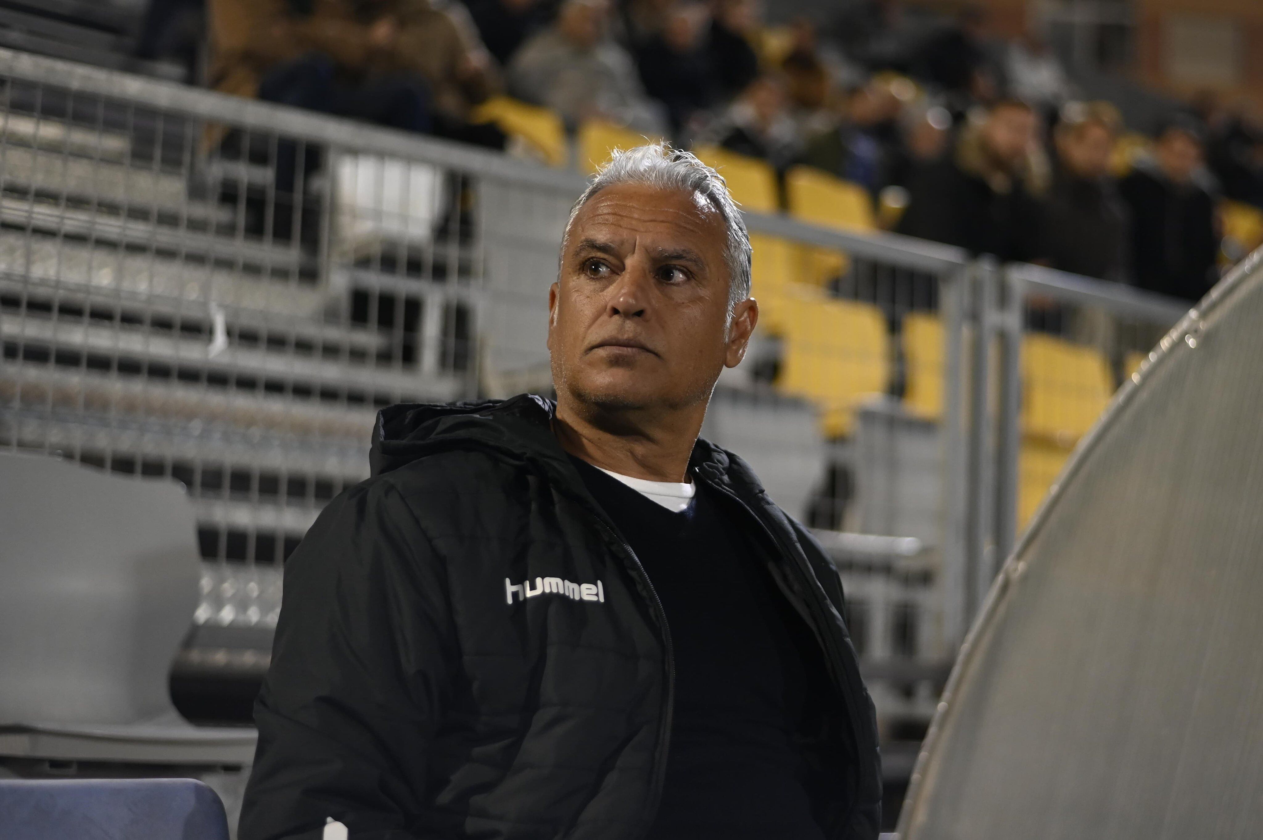 El técnico del Málaga Sergio Pellicer en el partido ante el Intercity