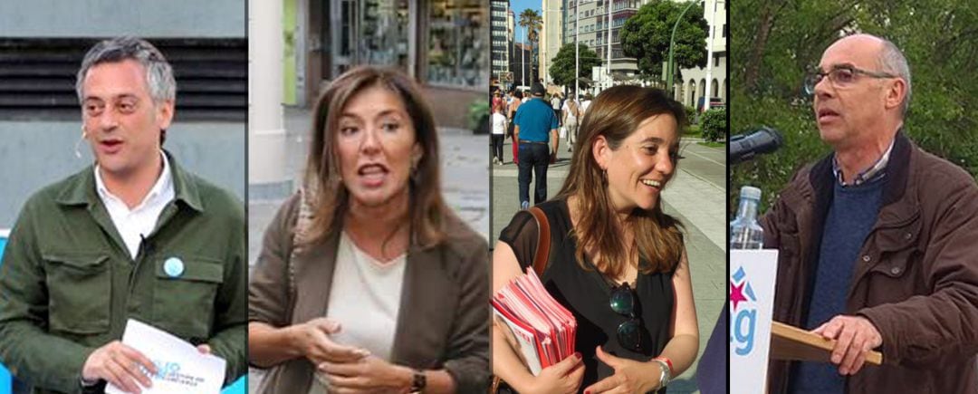 Principales candidatos a la alcaldía de A Coruña