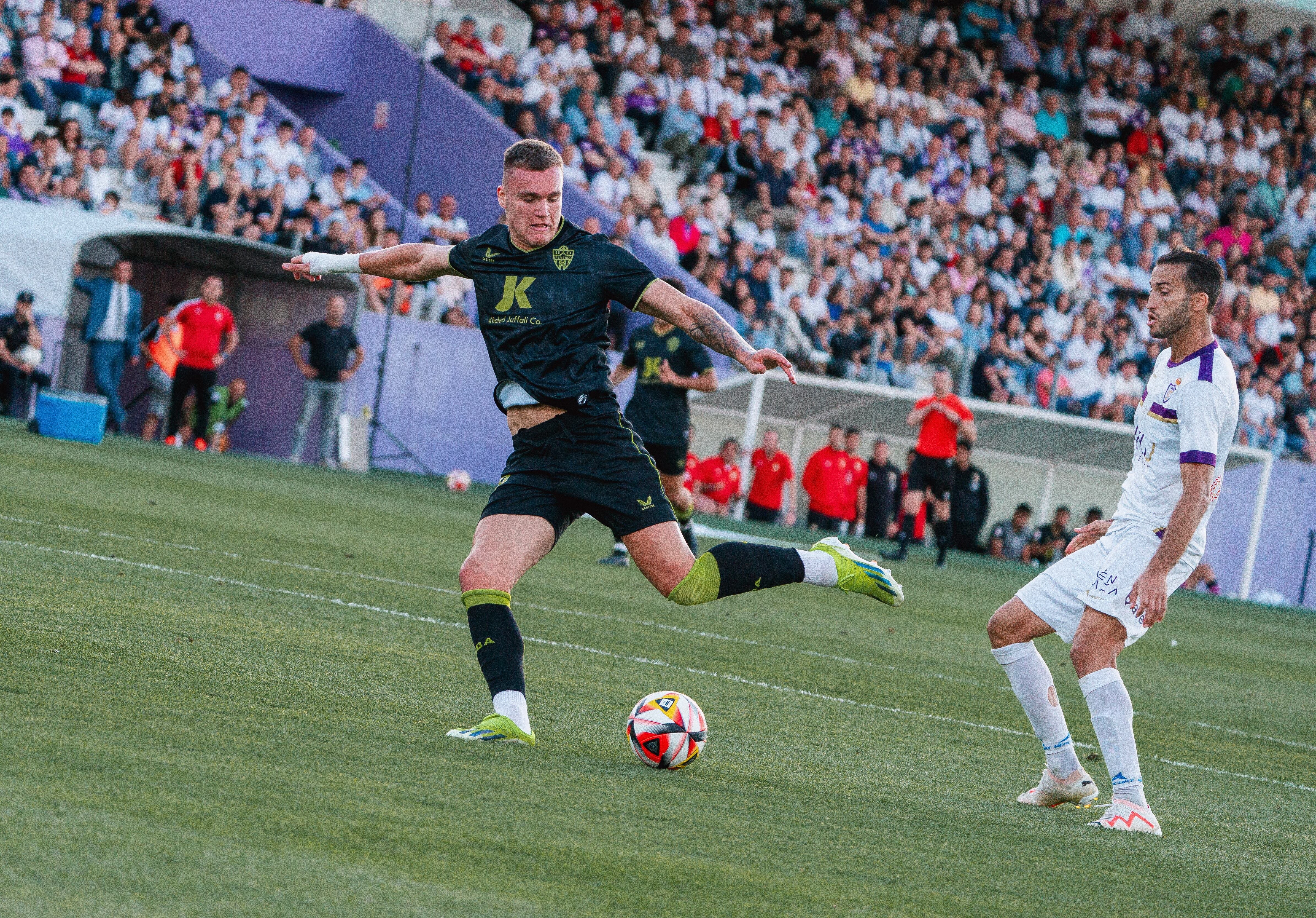 Milovanovic en la segunda parte del Real Jaén-Almería B, que terminó con victoria rojiblanca.