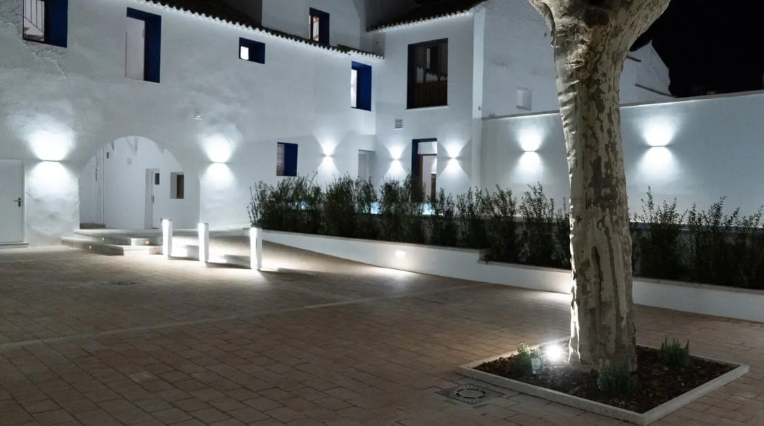 Patio de la hospedería "Casa de la Torrecilla" de Campo de Criptana