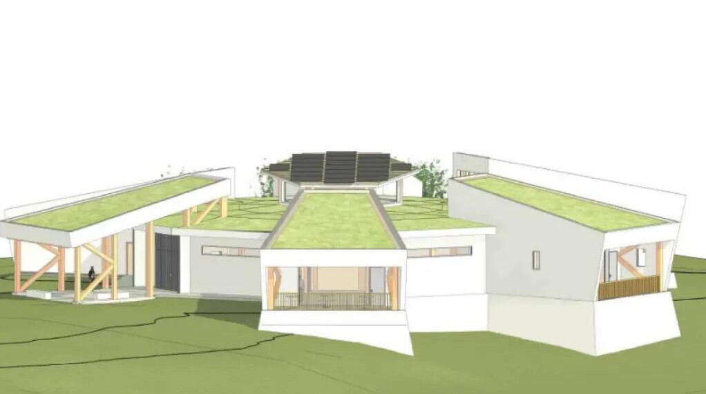 Recreación del futuro centro de visitantes del Parque Nacional Sierra de las Nieves