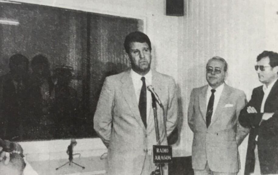 Francisco Viu era el alcalde de Barbastro cuando se inauguró Radio Barbastro