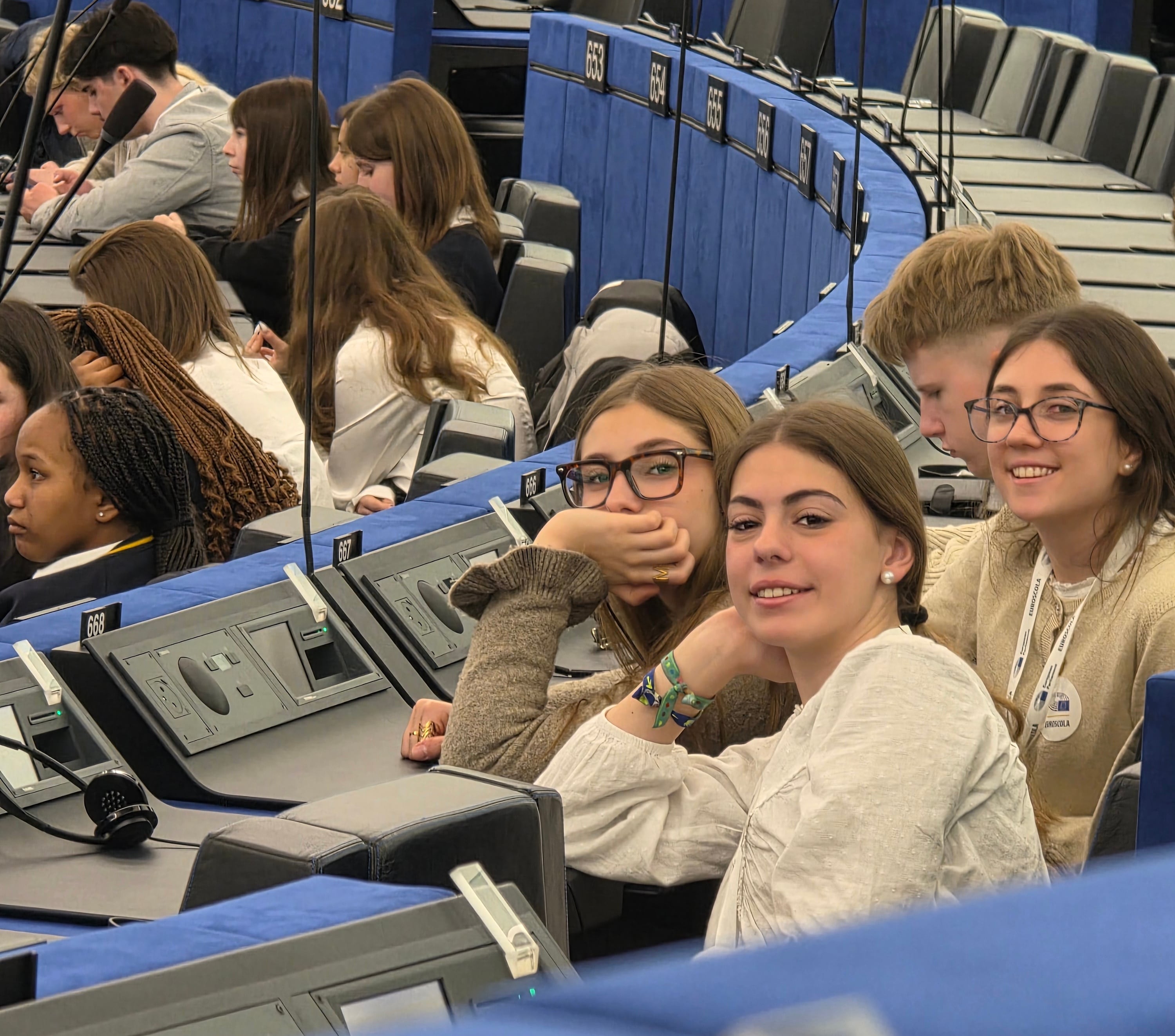 Alumnas del Colegio Abad Sola de Gandia en el Europarlamento