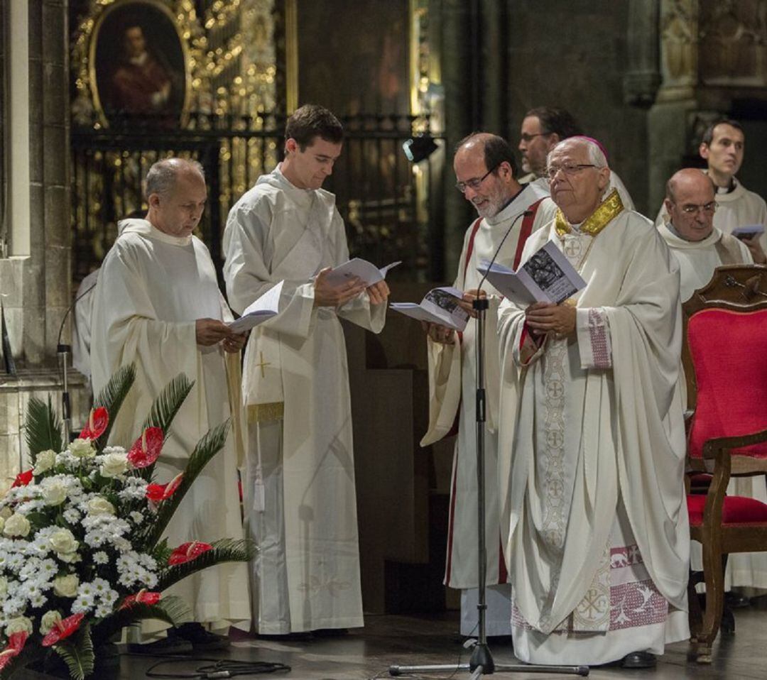 Manel Masvidal en el moment de ser ordenat