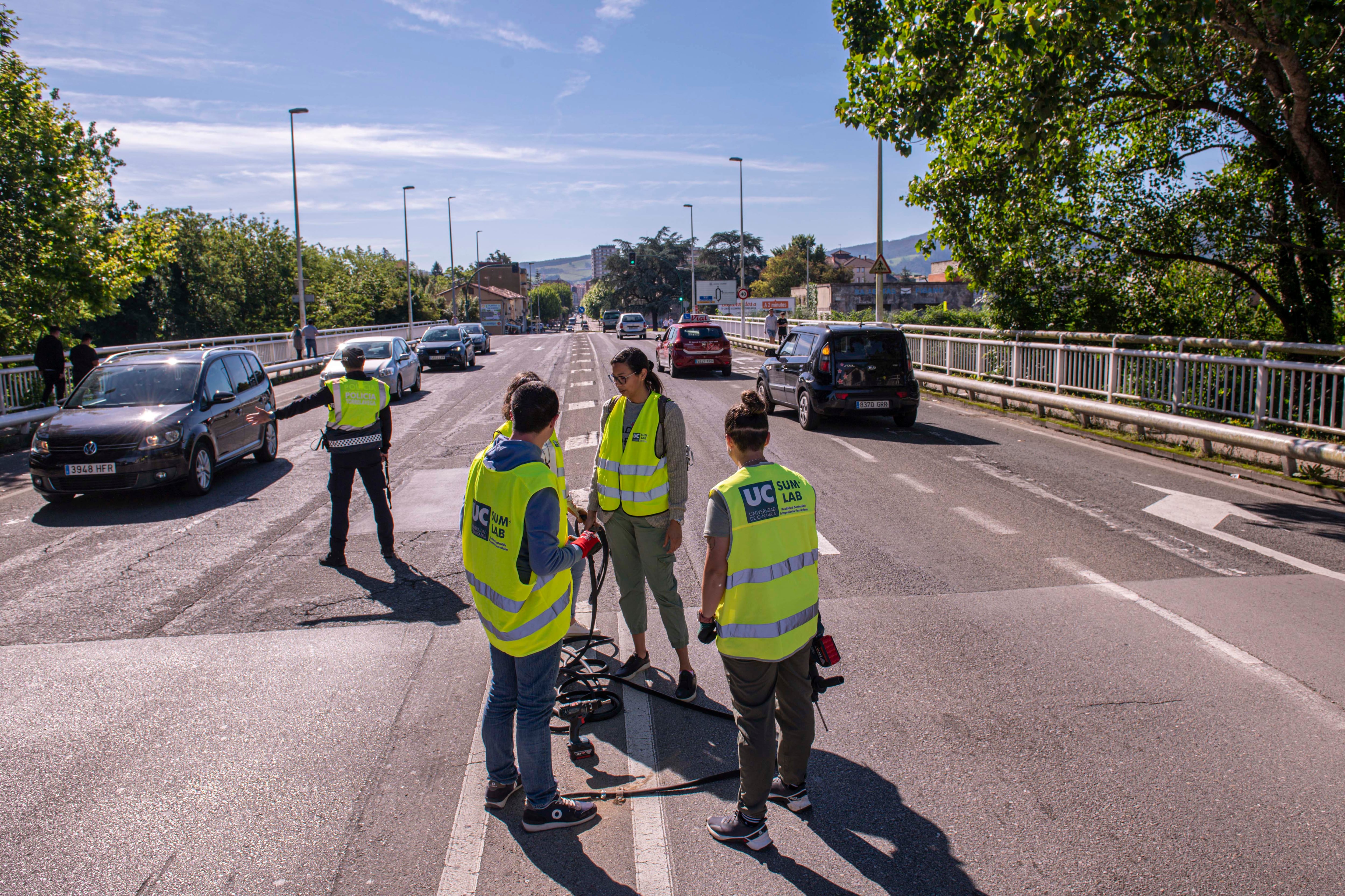 Instalación de gomas para complementar los aforos