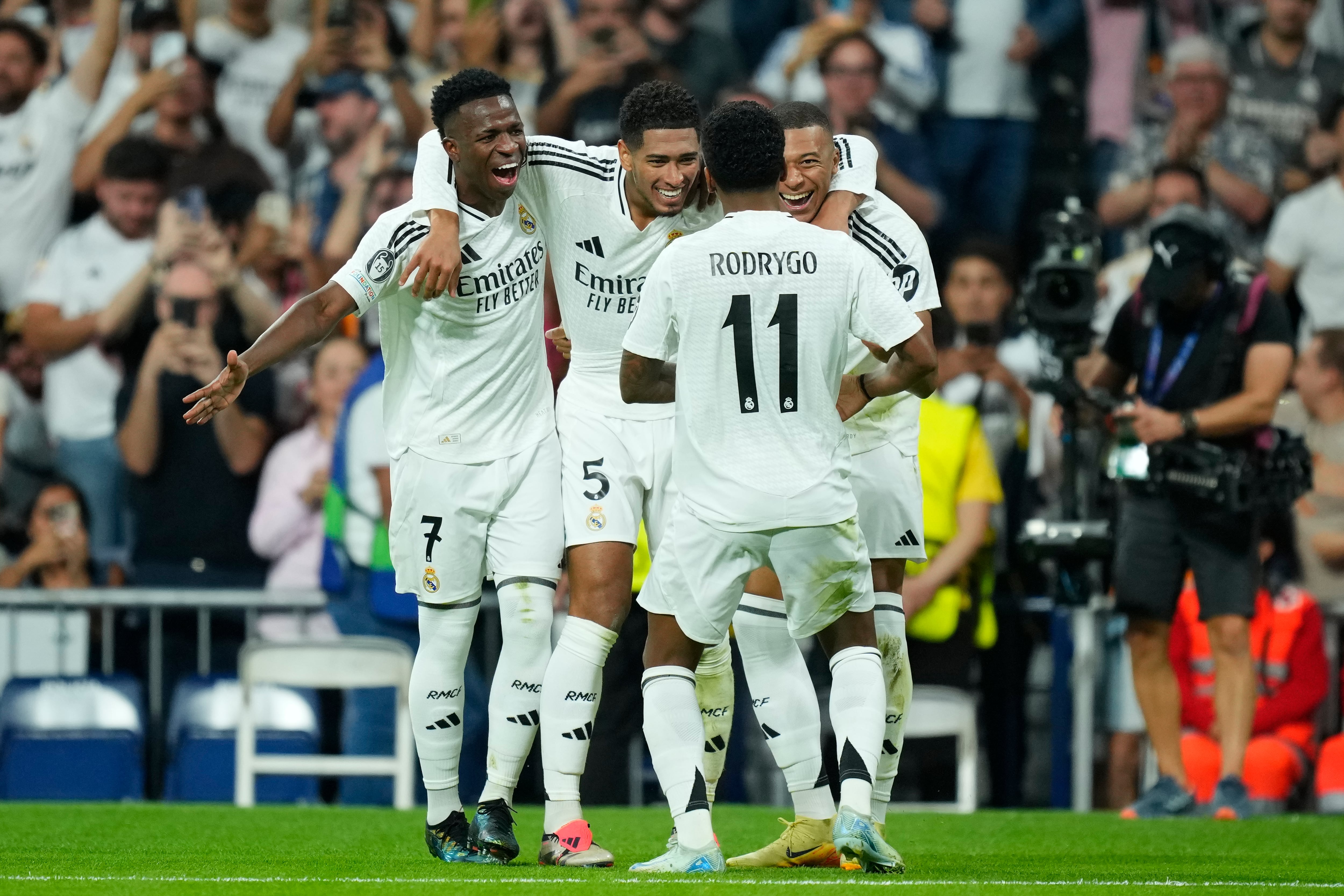 Vinicius Júnior, Jude Bellingham, Kylian Mbappe y Rodrygo