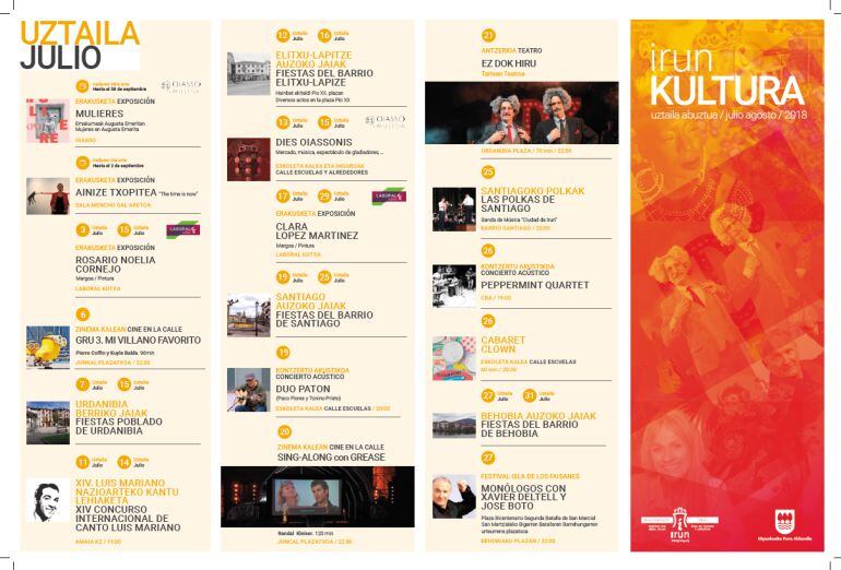 Foto de las actividades del mes de julio en Irun