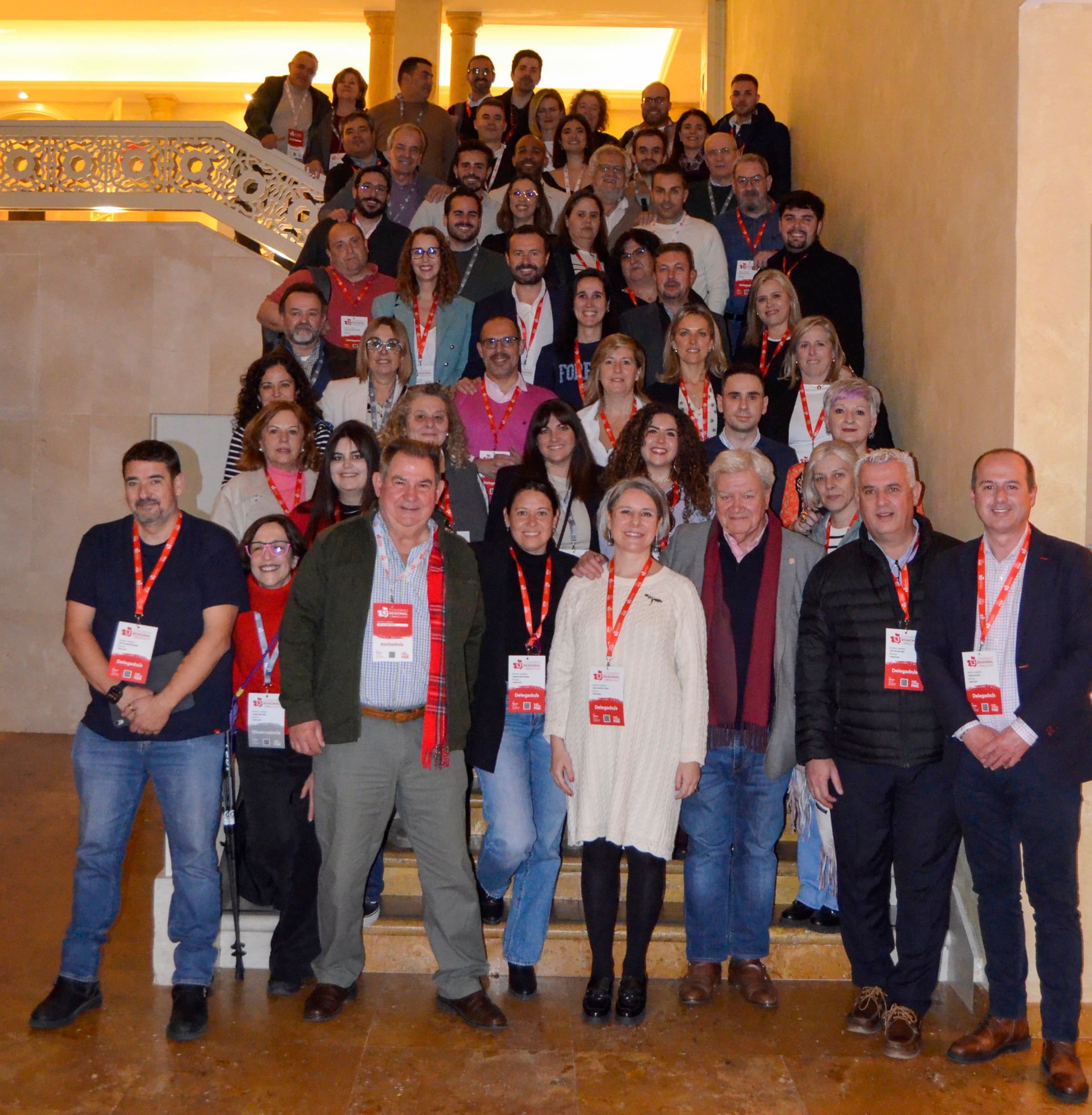 Delegación del PSOE de Guadalajara en el Congreso Regional