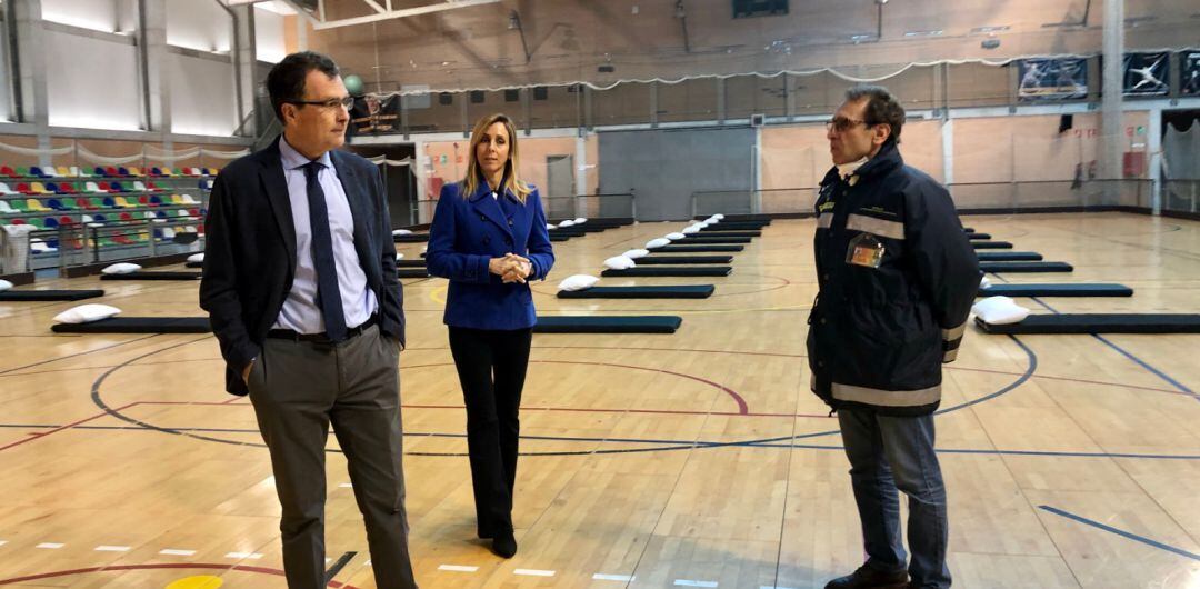 José Ballesta en uno de los pabellones del municipio de Murcia