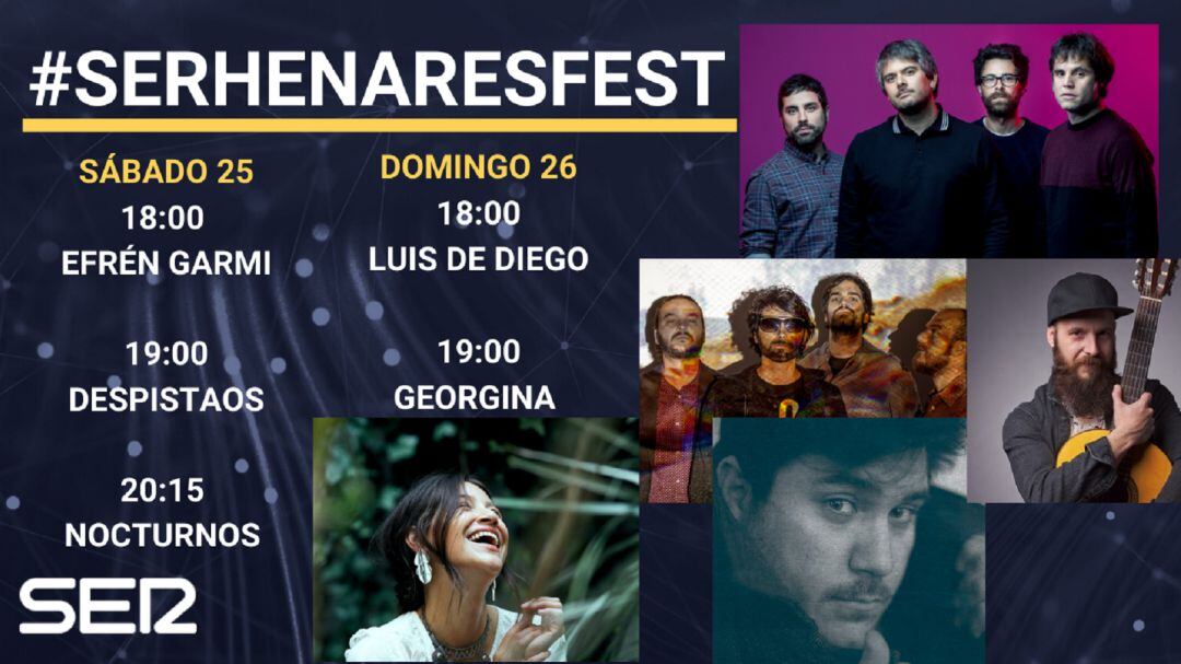 Cartel definitivo del #SERHenaresFest 