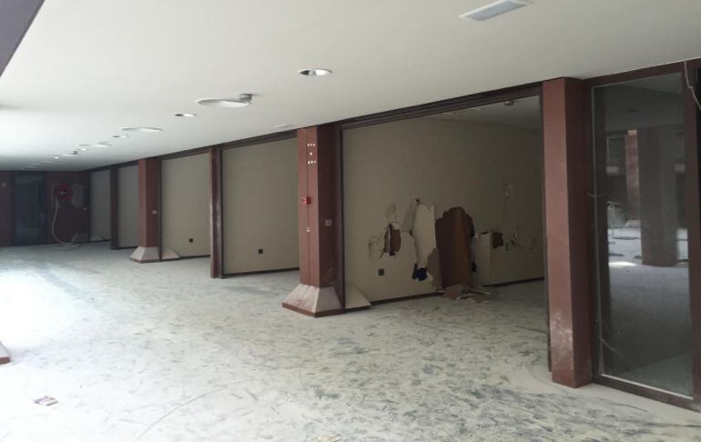 Imagen del estado actual del edificio de los Depósitos de la Fiesta del Árbol