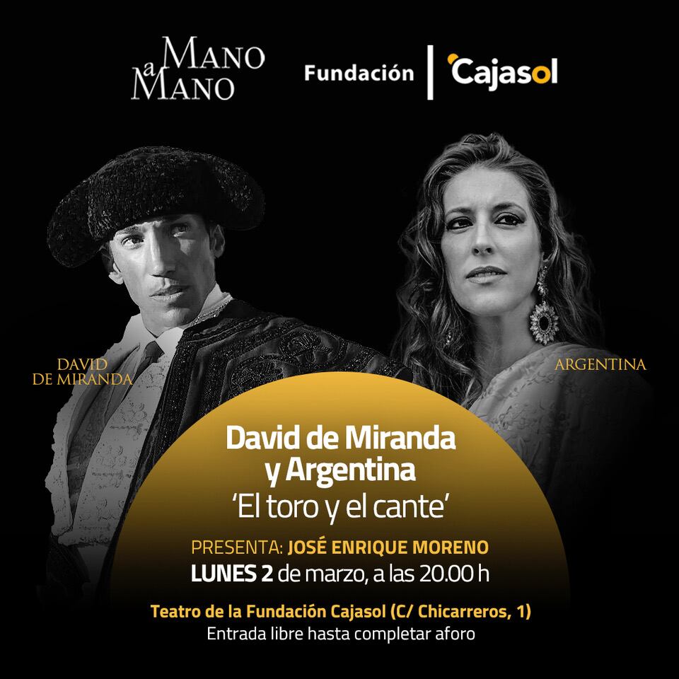 David de Miranda y Argentina protagonizan el lunes un nuevo Mano a Mano en la Fundación Cajasol