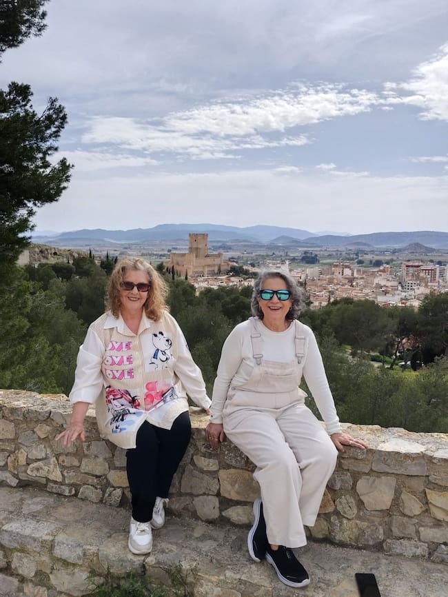 Las hermanas García Palao y familiares