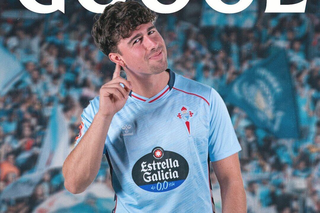 Hugo González, autor del tercero del Celta