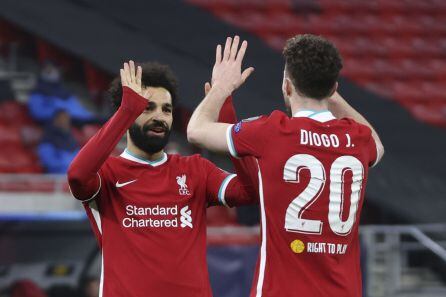 Salah y Diogo Jota