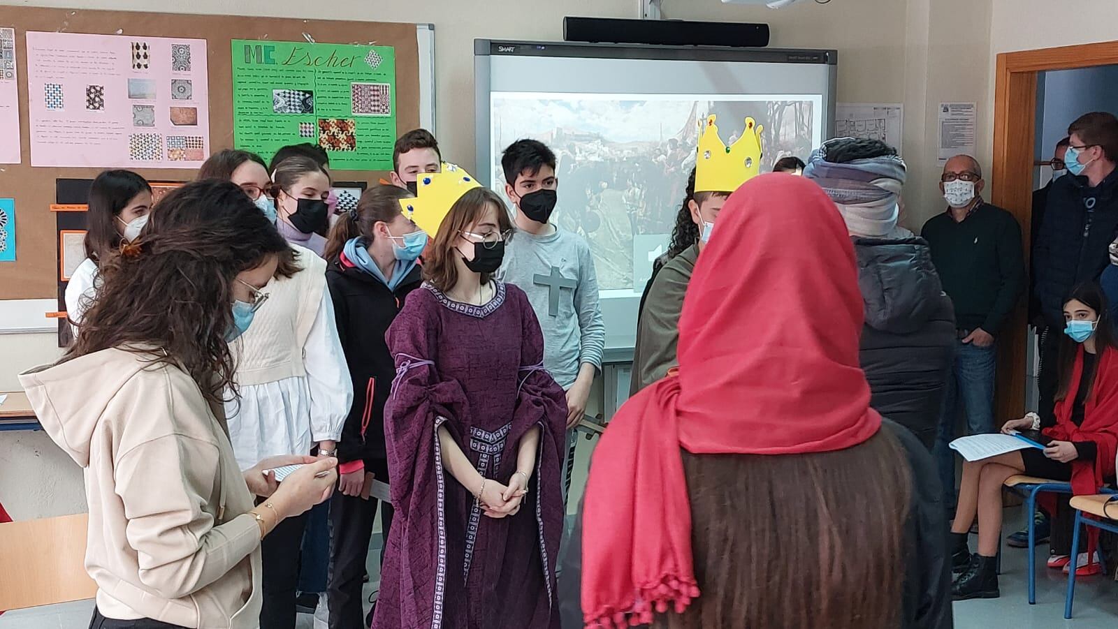 Momento de la recreación de la Toma de Granada, por el grupo que se ha dedicado a la provincia Granada