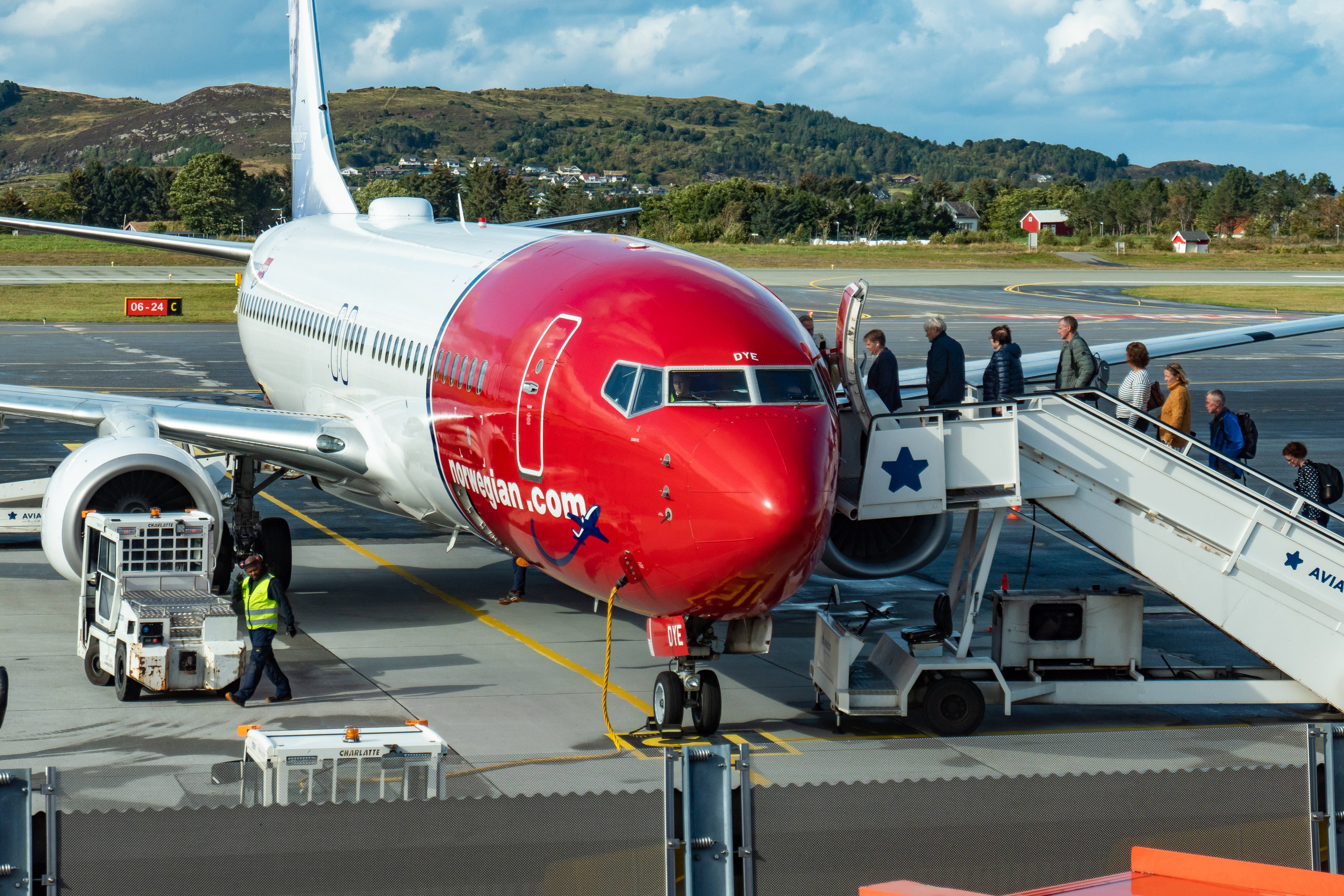 Un Boeing de la aerolínea Norwegian