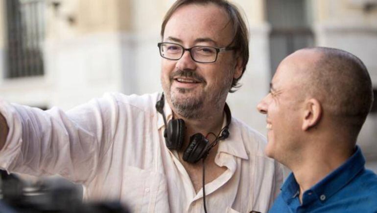 El director Martín Cuenca y el actor Javier Gutiérrez.