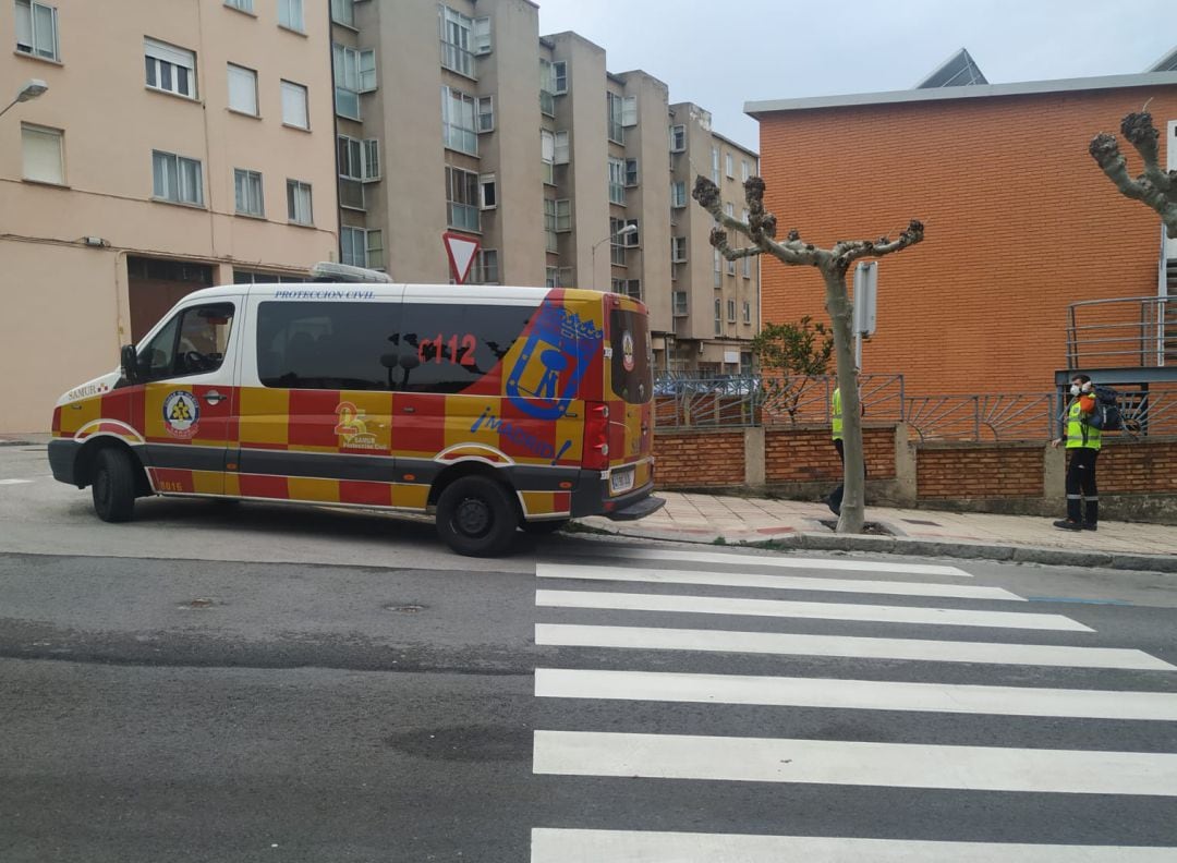 Una de las ambulancias del SAMUR madrileño, en Soria.