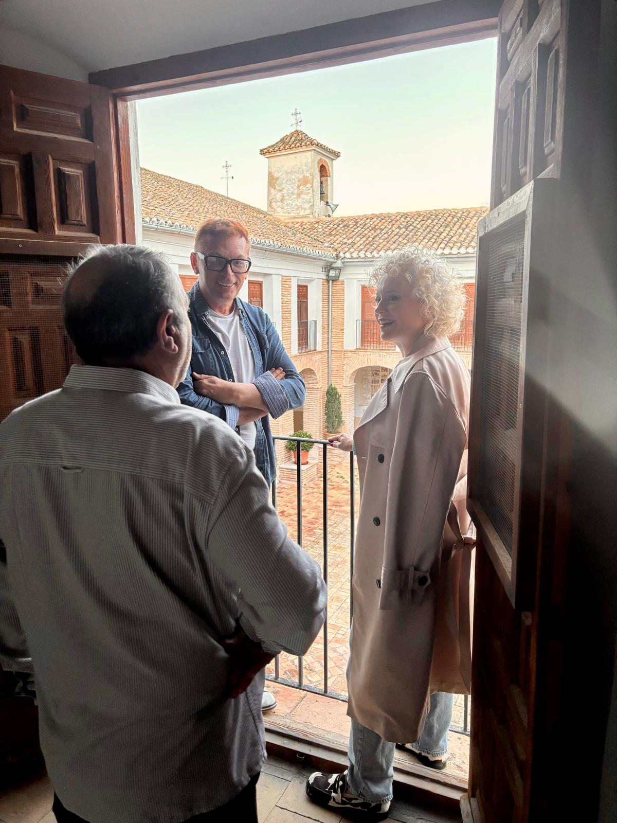 La actriz protagonista visita el Santuario