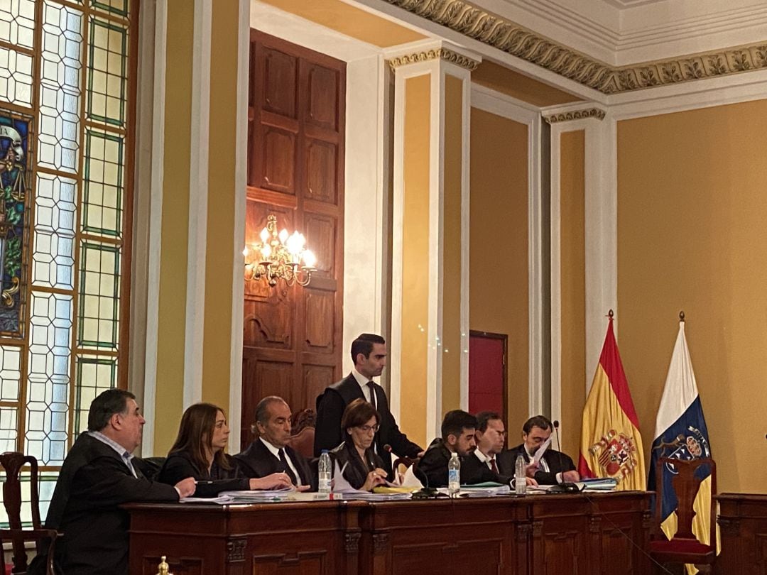 El empresario Evaristo González durante la celebración del juicio. 