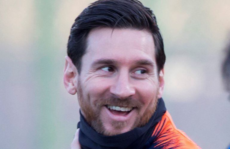 El delantero argentino del FC Barcelona, Leo Messi