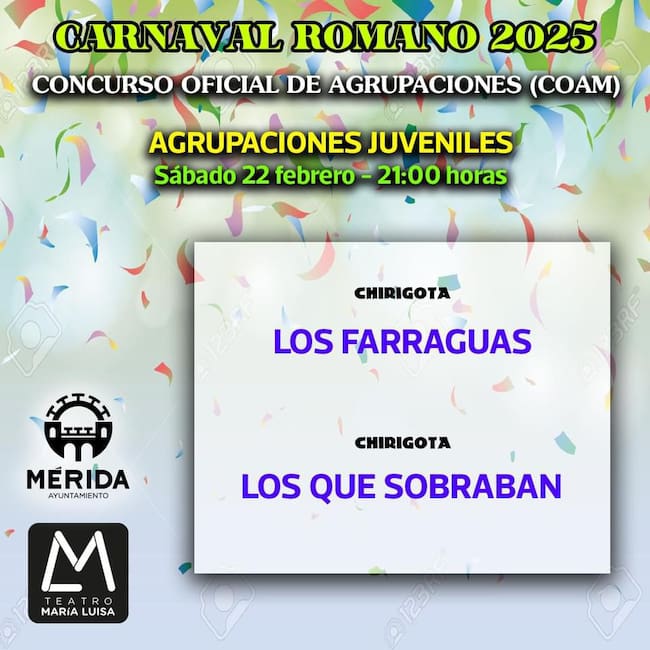 Orden actuación Concurso Juvenil