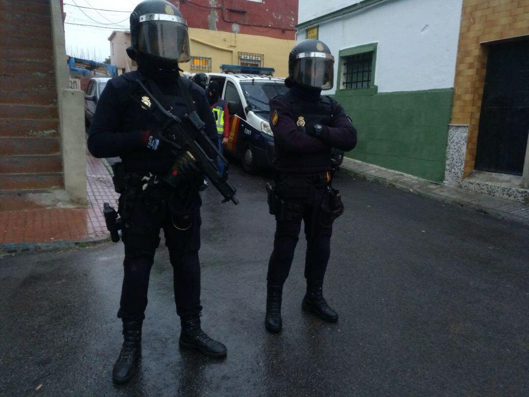 Despliegue policial en Algeciras