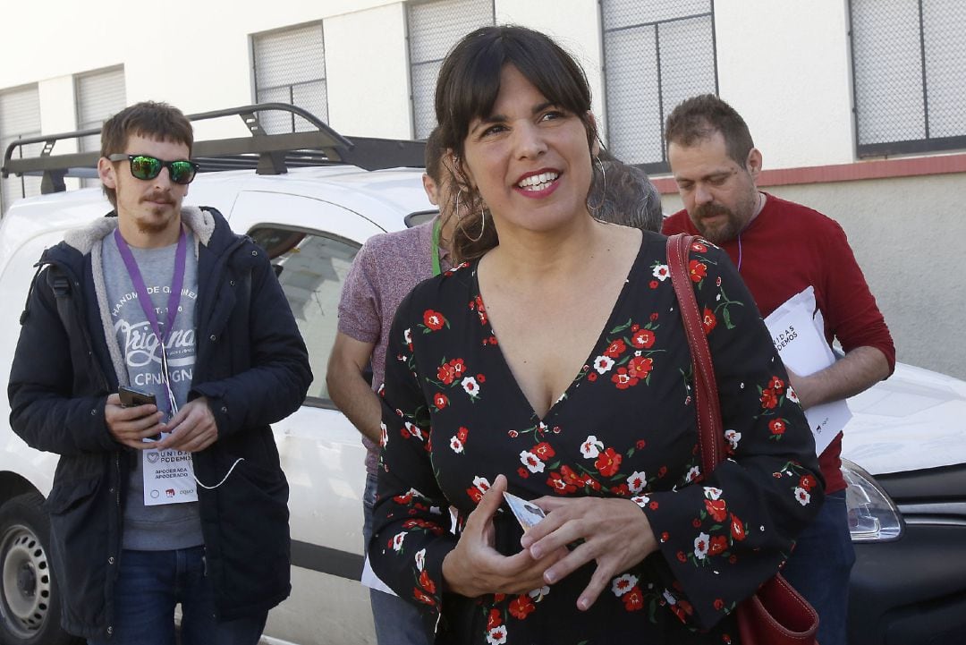 La coordinadora general de Podemos Andalucía, Teresa Rodríguez.