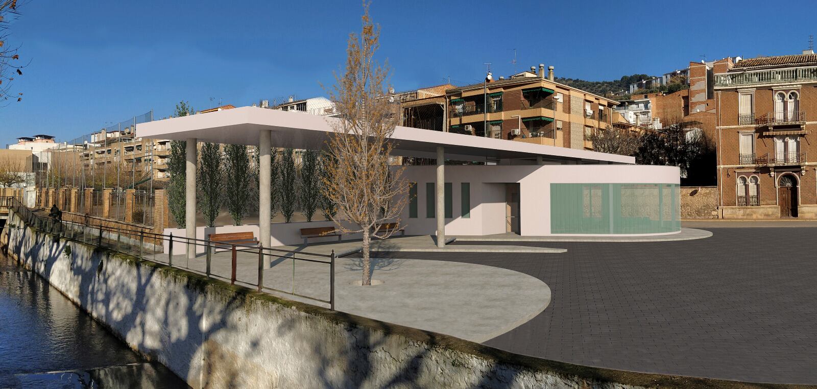 Infografía de la que sería la nueva Estación de Autobuses de Beas de Segura.