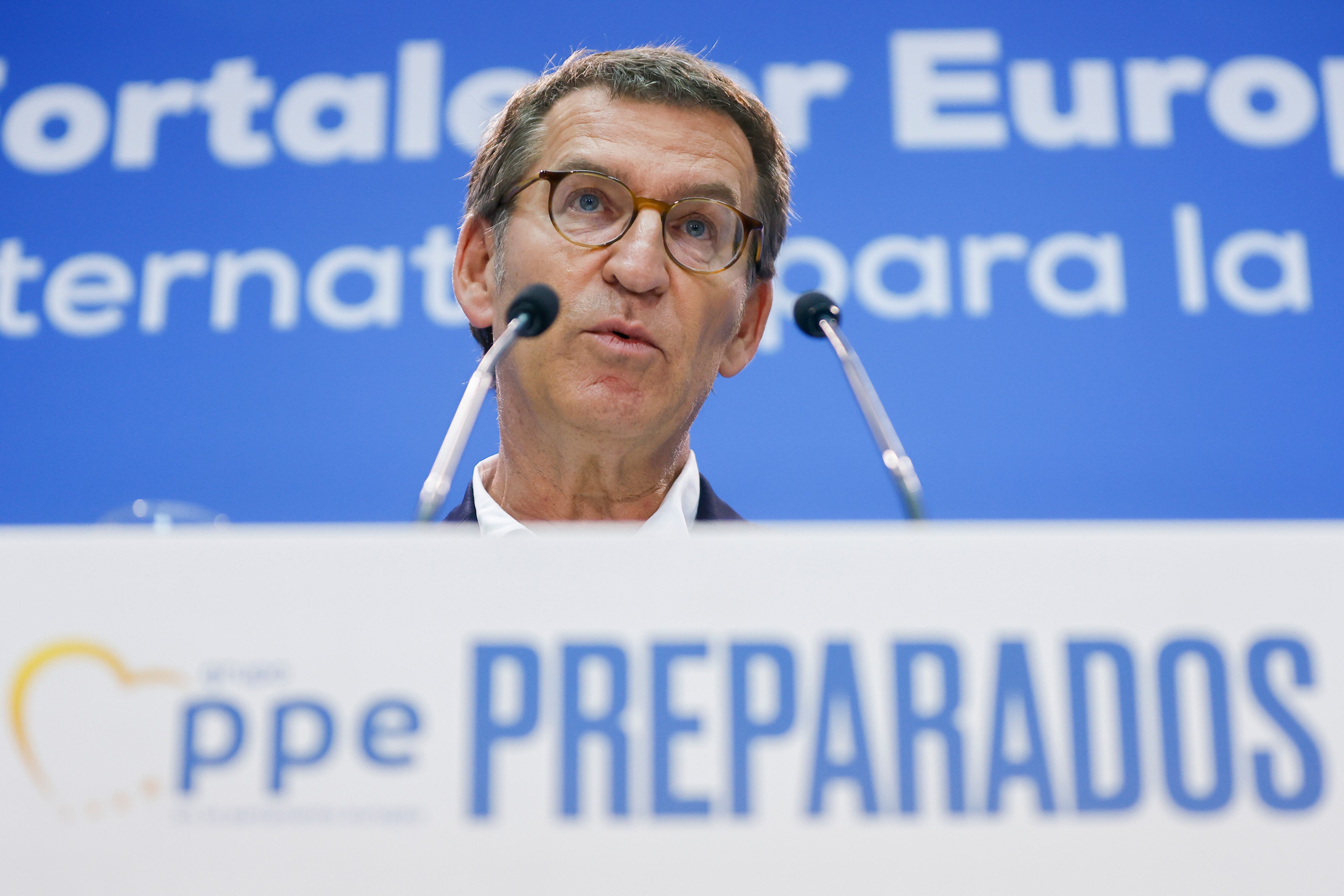 El presidente del Partido Popular, Alberto Núñez Feijóo.