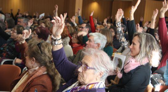 Assistents a la darrera assemblea d'afectats.