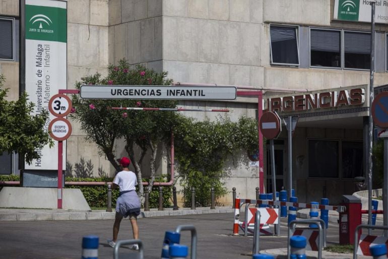 Hospital Materno Infantil de Málaga donde esta ingresado el pequeño