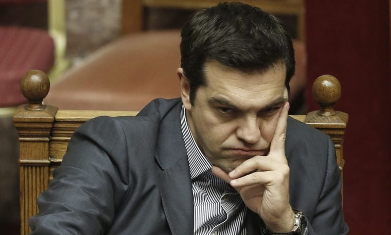 Alexis Tsipras, durante el debate en el parlamento griego sobre su propuesta a los acreedores para el tercer rescate.