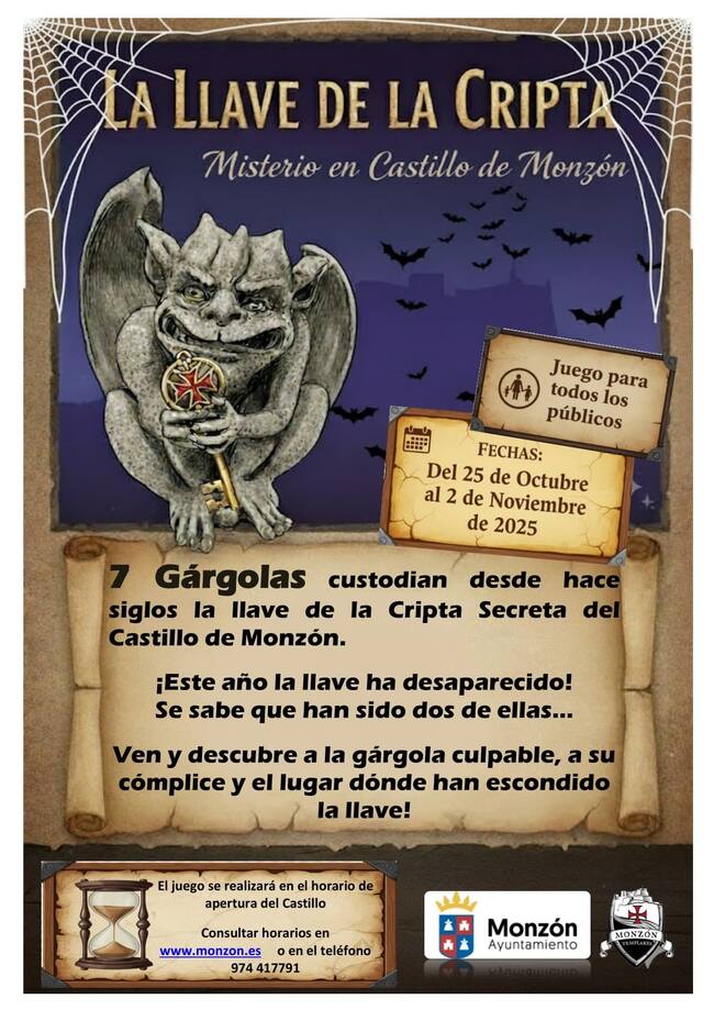 Cartel de la actividad que se celebra en Monzón