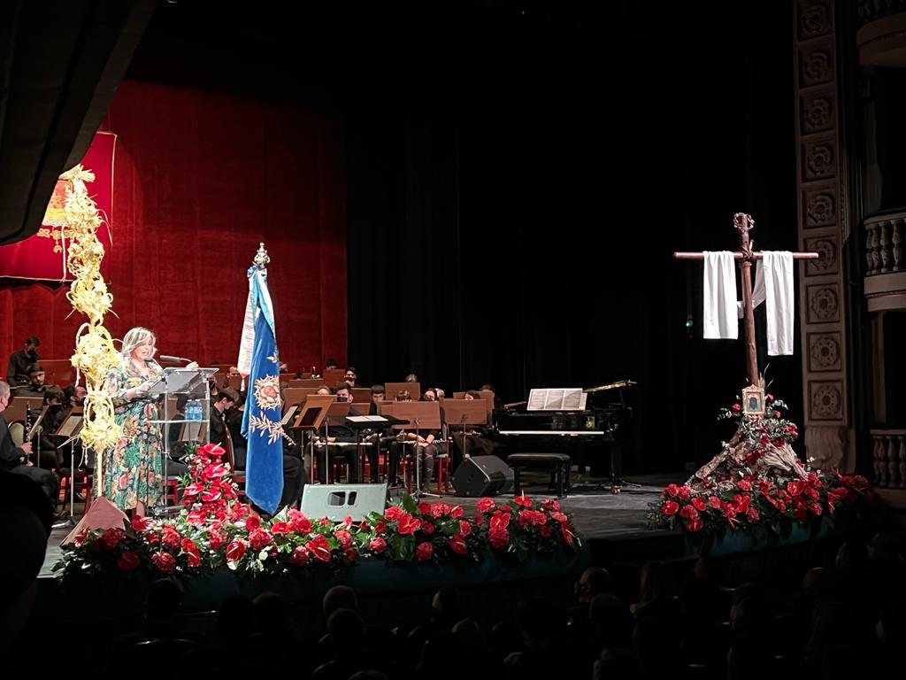 La vicealcaldesa y edil de Turismo, Mari Carmen Sánchez, durante el acto del Pregón Oficial de la Semana Santa