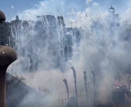 Mascletà de Pirotecnia Valenciana el pasado domingo