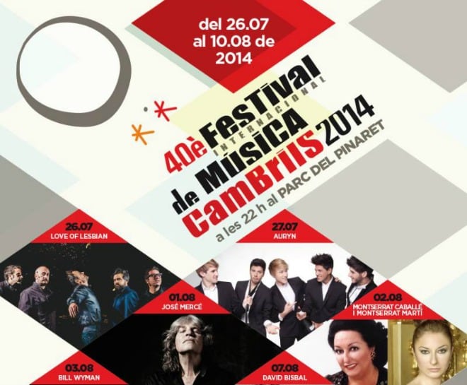 Imatge del cartell de la quarantena edició del Festival Internacional de Música de Cambrils