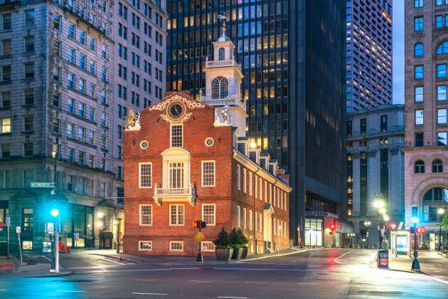 La histórica Old State House, en Boston