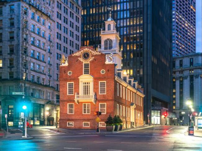 La histórica Old State House, en Boston
