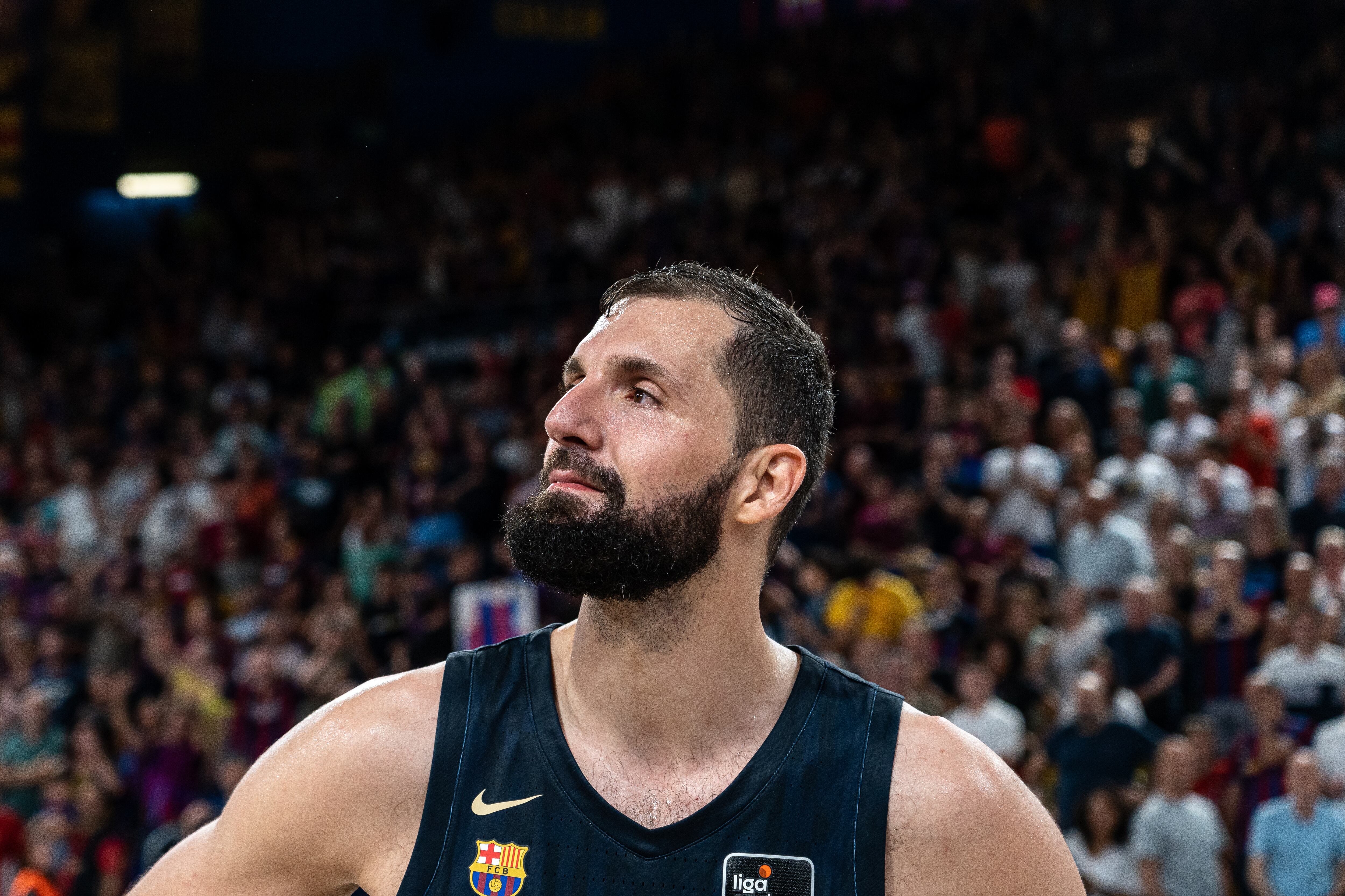 Nikola Mirotic, durante un patido entre el FC Barcelona y el Real Madrid de la ACB. (Photo by Ruben Lucia/NurPhoto via Getty Images)