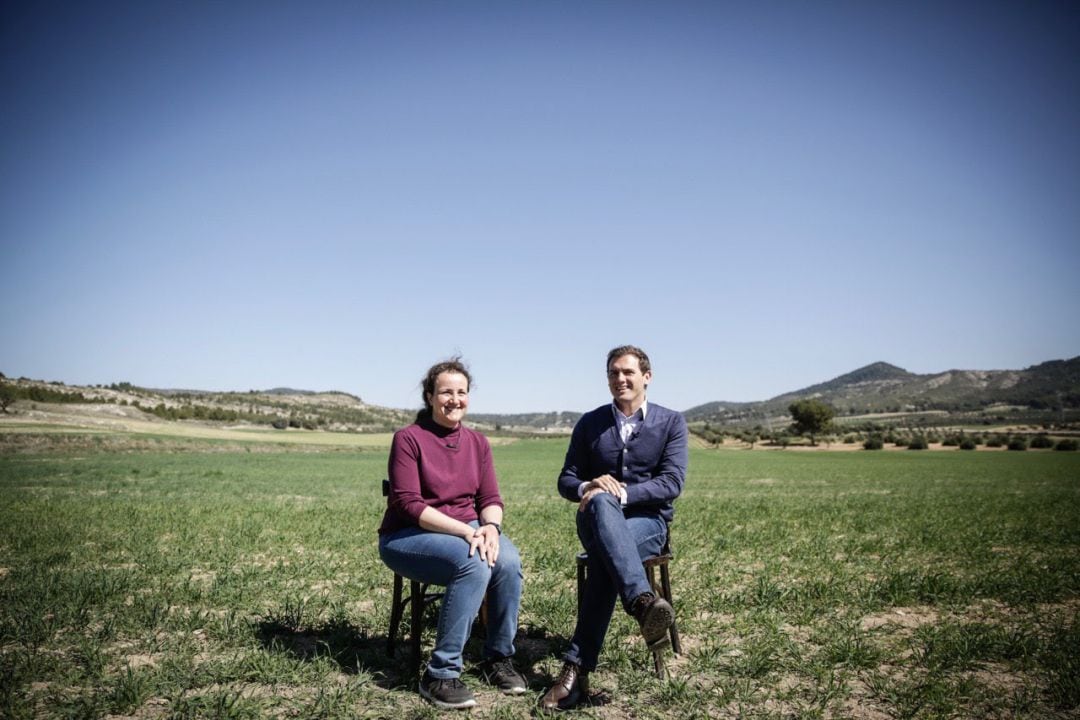 Mª Ángeles Rosado y Albert Rivera, hoy en Sayatón.