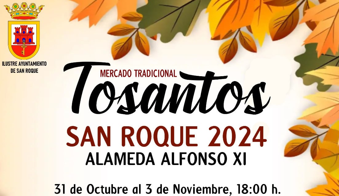 Cartel de Tosantos en San Roque