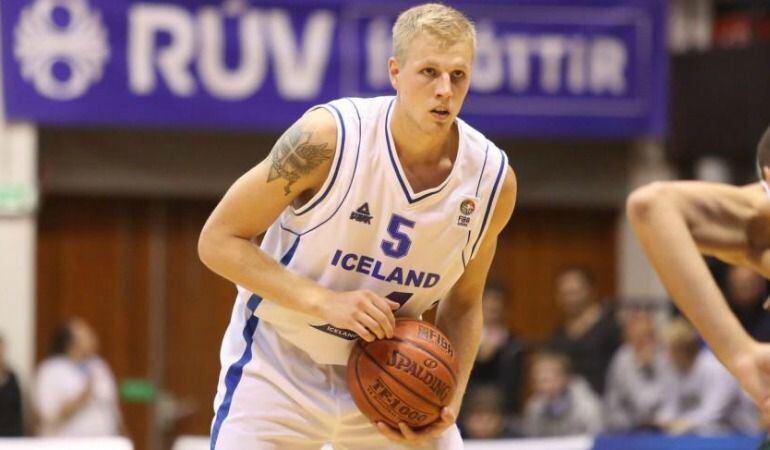 Haukur Palsson con la Selección de Islandia.