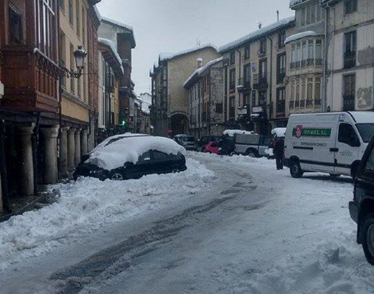 Cervera de Pisuerga afectada por un temporal