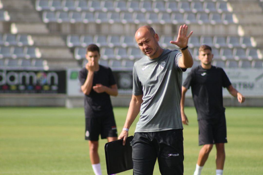 Nacho Alfonso en un entreno.